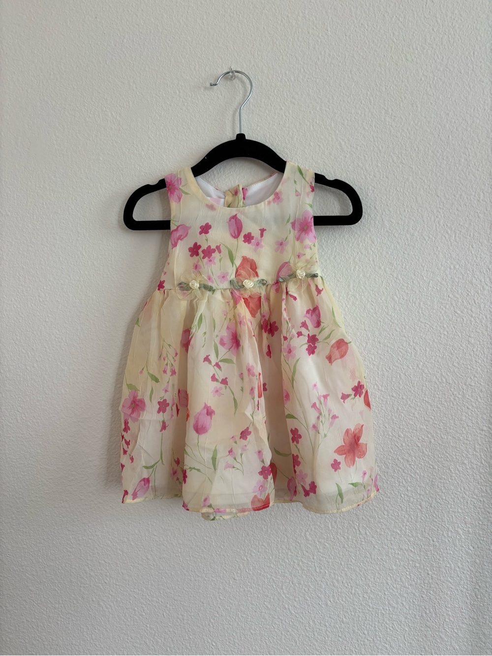 vintage sleeveless floral dress size 12 months